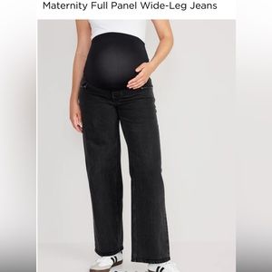 NWT old navy Maternity Full Panel Wide-Leg Jeans